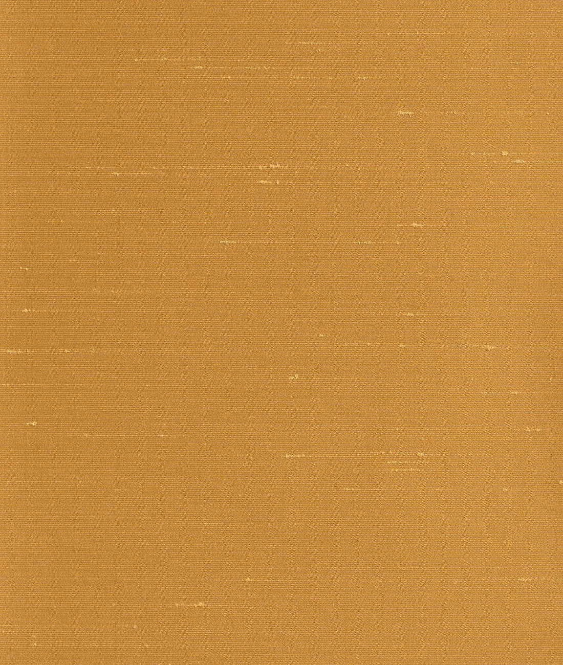 Warm ochre Sibilla textile with fine plain weave and pale horizontal slubs
