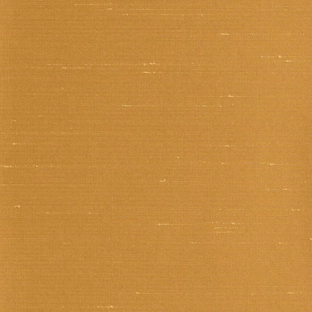 Warm ochre Sibilla textile with fine plain weave and pale horizontal slubs