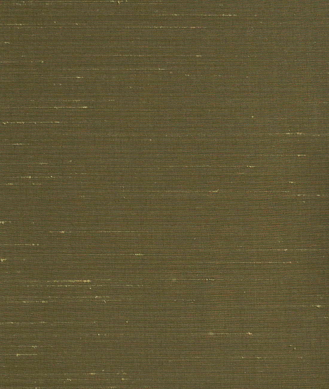 Muted bronze-olive textile with fine horizontal slubs and softly uneven sheen
