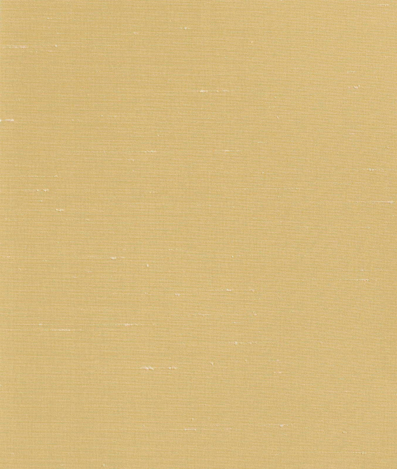 Muted straw-gold woven fabric with fine linear texture and scattered pale slubs