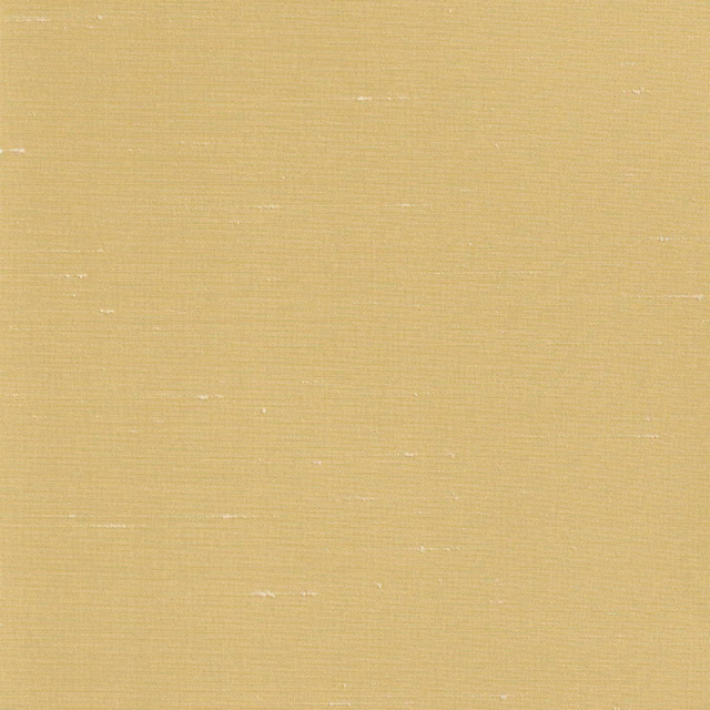 Muted straw-gold woven fabric with fine linear texture and scattered pale slubs