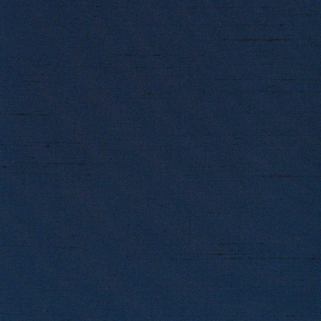 Deep outremer blue textile with fine horizontal striations and a low-sheen weave