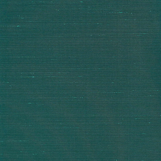 Deep teal woven fabric with fine horizontal striations and subtle lighter flecks