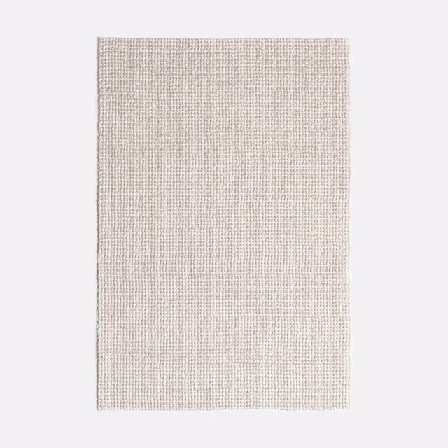 Pale warm greige swatch showing a fine, even small-grid woven texture
