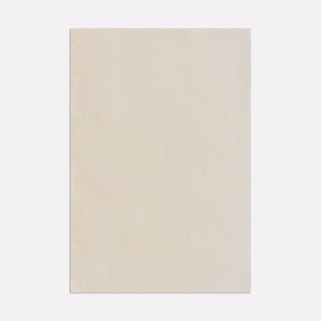 Warm ivory Bianco fabric swatch with a fine, even woven texture