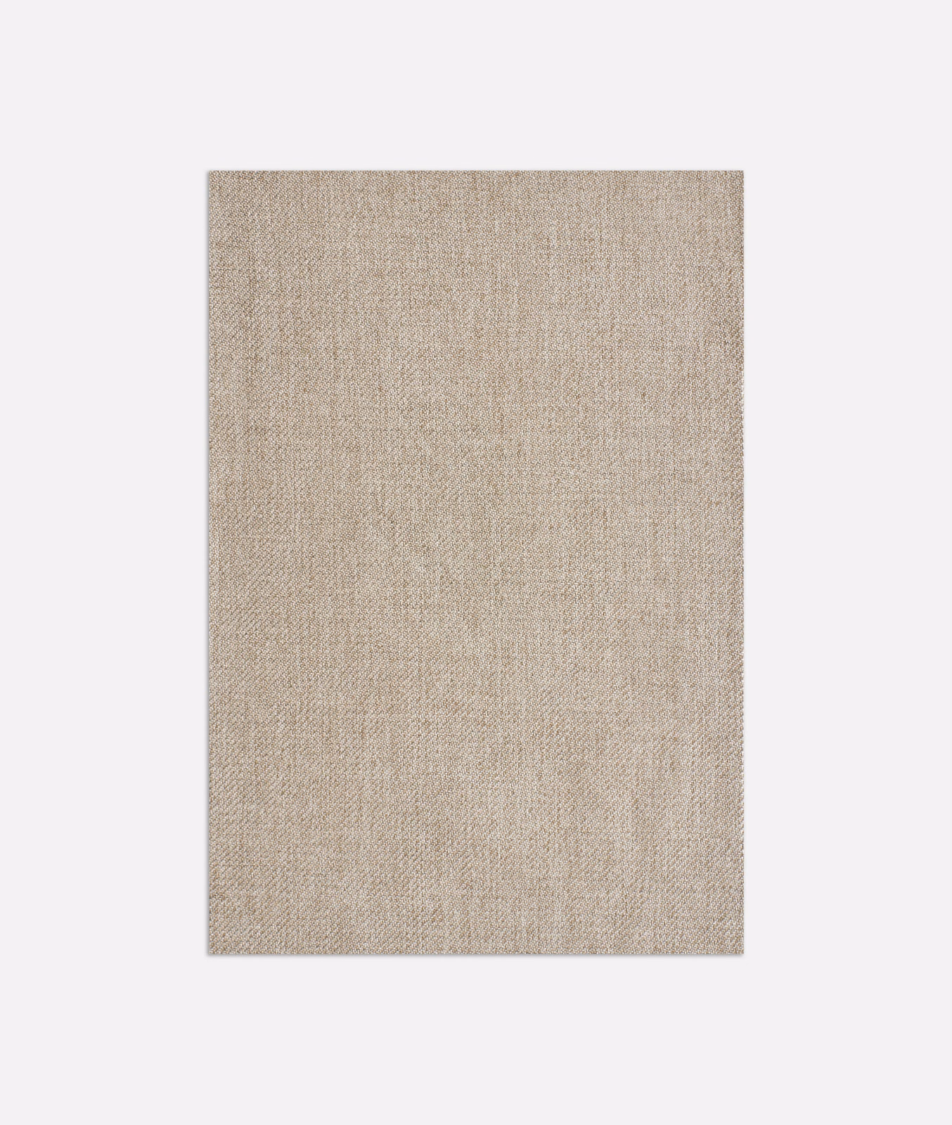 Warm greige Supersaia Duna swatch showing fine vertical woven texture