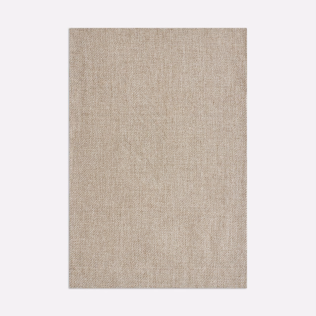 Warm greige Supersaia Duna swatch showing fine vertical woven texture