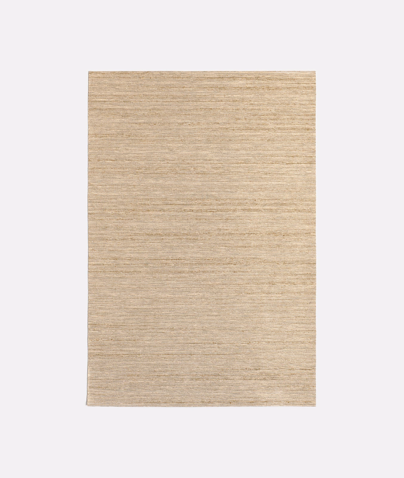 Warm sand-beige Tal Bronzo fabric with fine horizontal slub texture