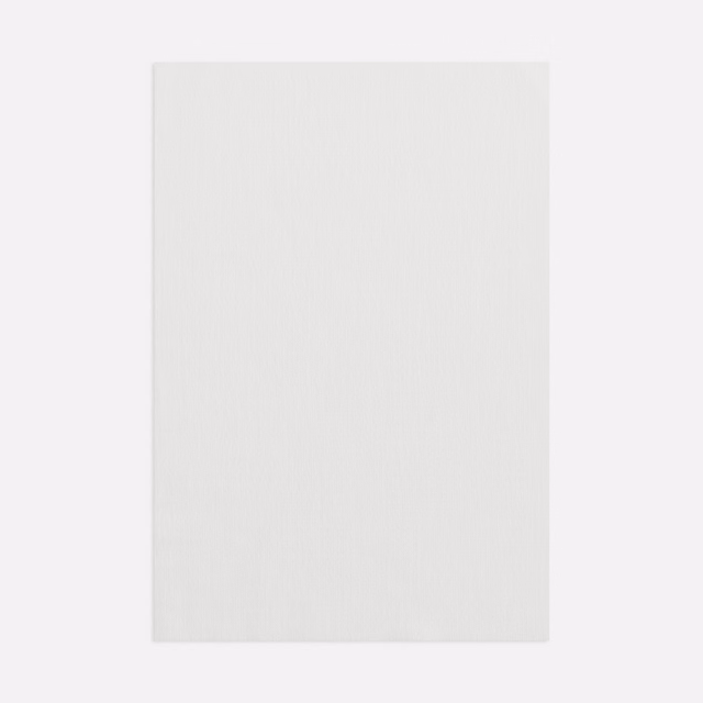 Soft ivory-white fabric swatch with a subtle fine vertical woven texture