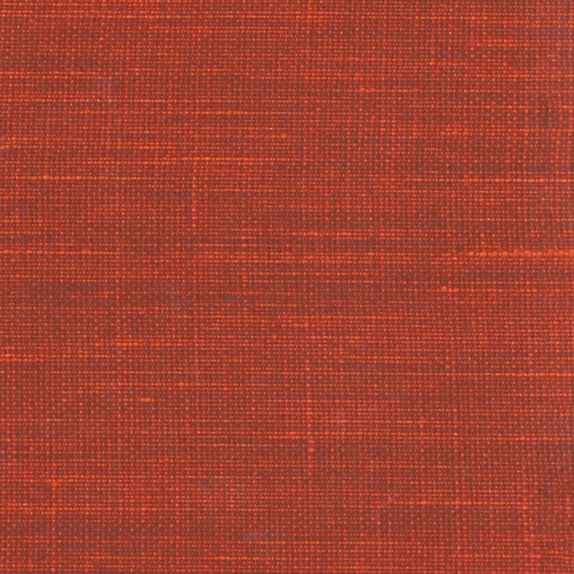 Burnt terra-red woven textile with fine orange grid lines and subtle crosshatch texture