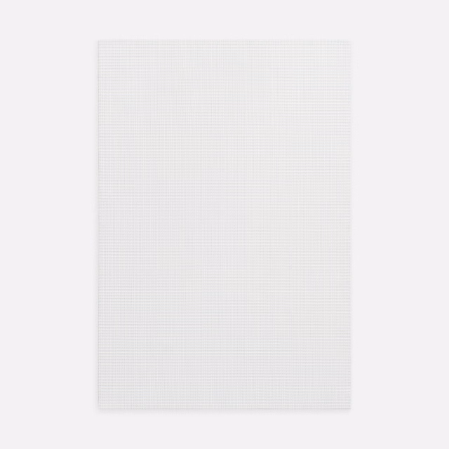 Near-white Dedar fabric with a barely visible fine woven grid texture