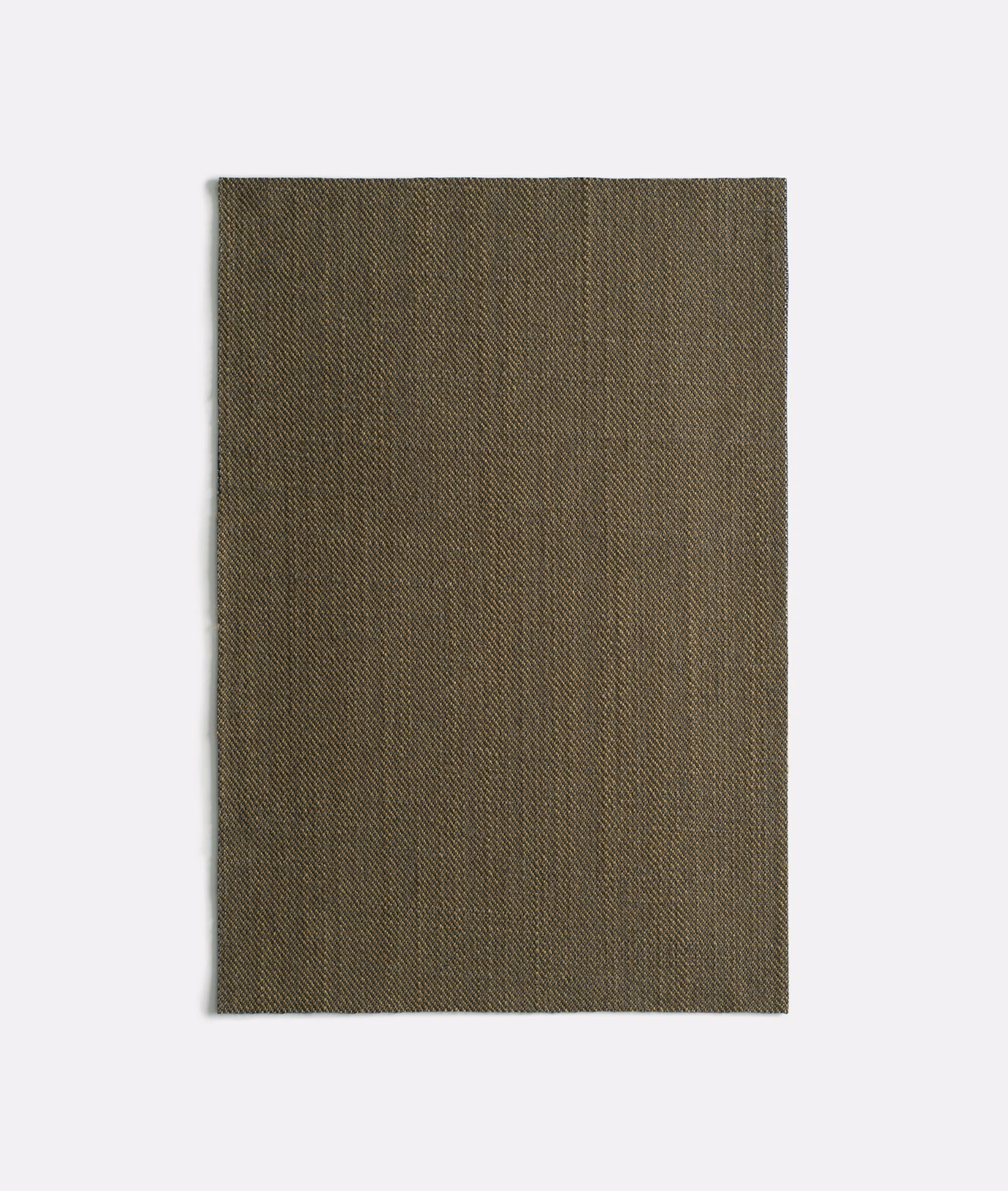 Muted khaki-olive swatch showing a fine, tightly packed diagonal woven texture