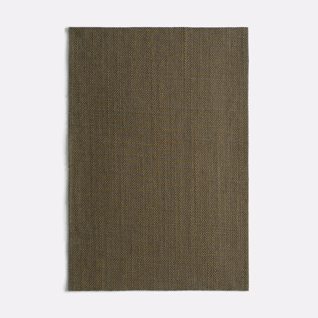 Muted khaki-olive swatch showing a fine, tightly packed diagonal woven texture