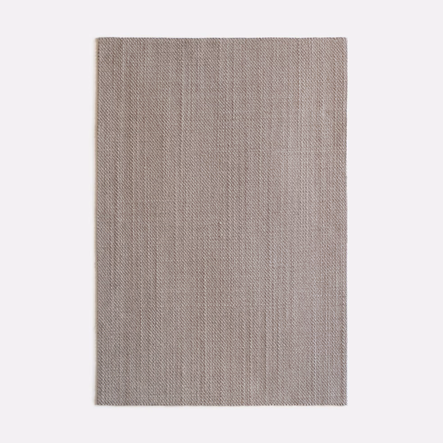 Cool mushroom-taupe swatch with a fine vertical woven texture