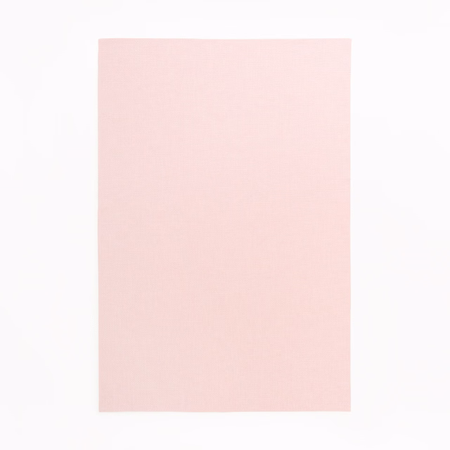 Pale blush-pink Volare fabric swatch with a fine, even woven texture