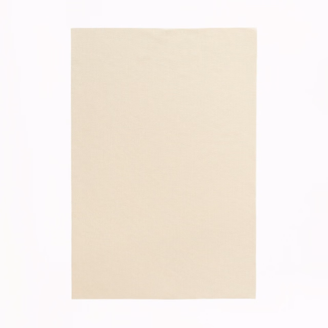Pale cream-beige fabric swatch with a fine, softly even woven surface