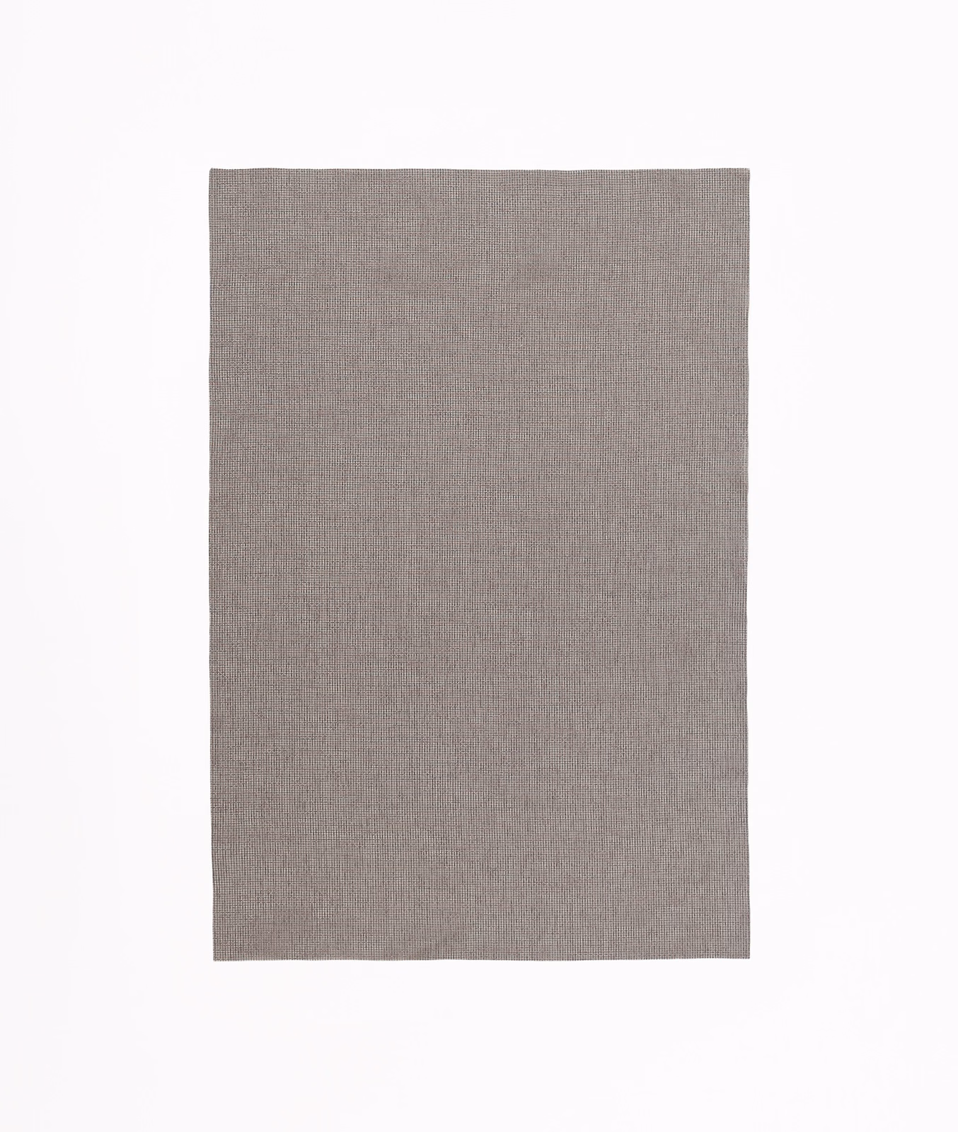 Muted taupe-grey Volare Fango swatch with a fine, subtly linear woven texture