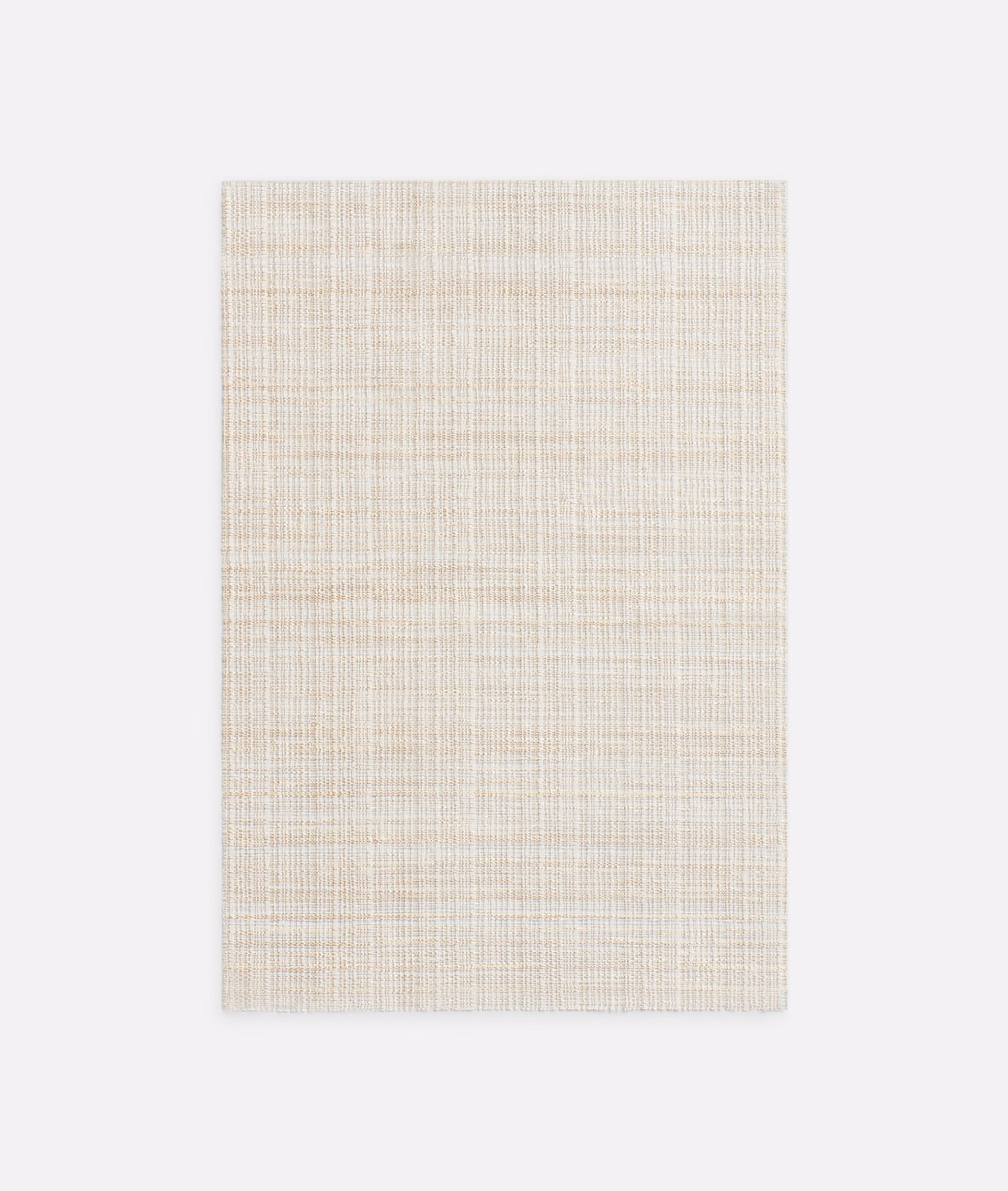 Pale sandy-beige woven swatch with a fine cream crosshatched texture