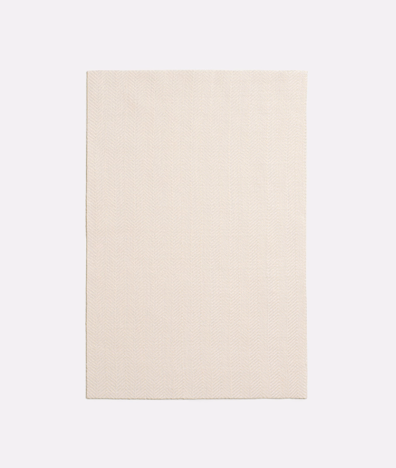 Warm ivory swatch with a fine, subtle woven chevron texture