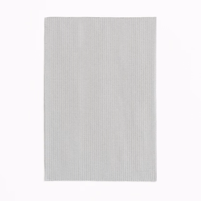 Pale pearl-grey fabric swatch with fine, closely spaced vertical ribbing