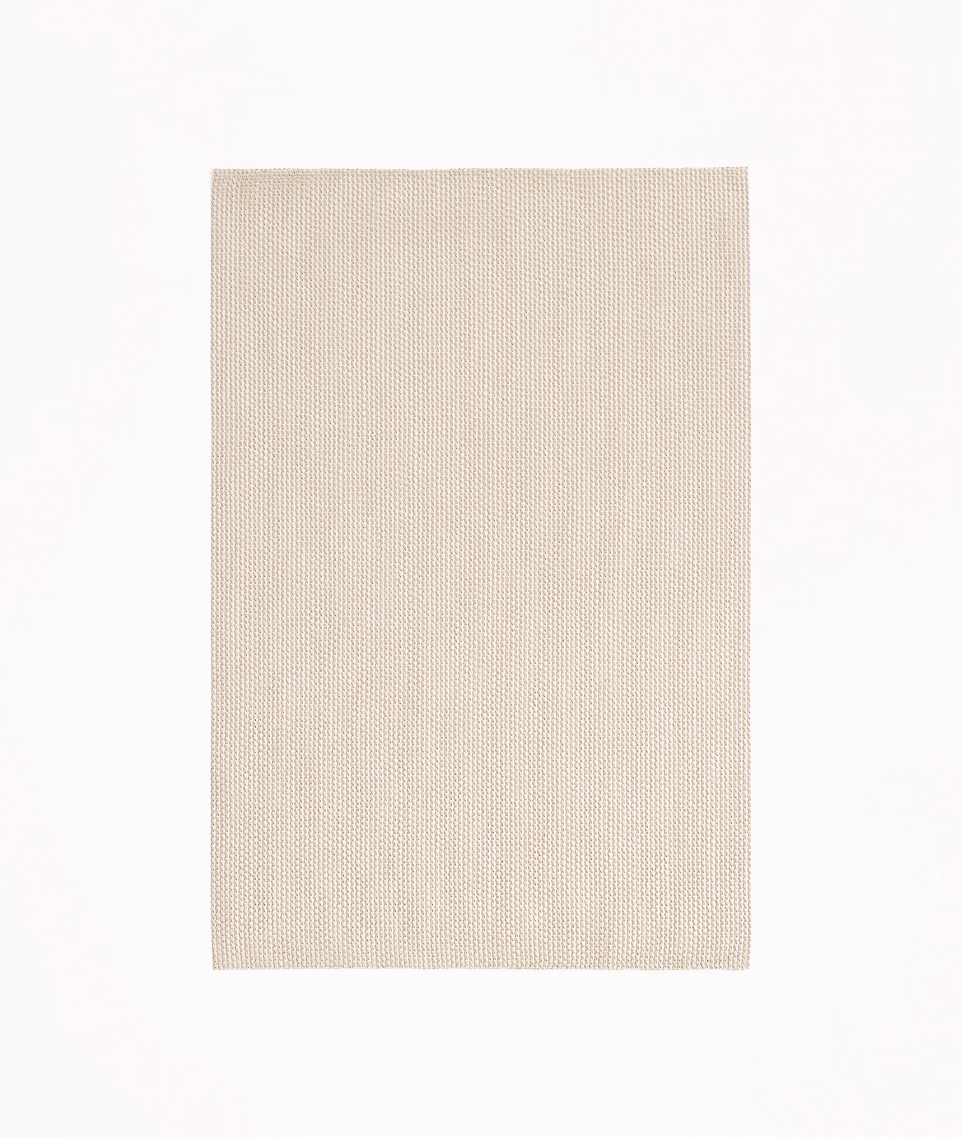 Pale warm-ivory Zen Lino showing a fine, closely woven micro-grid texture