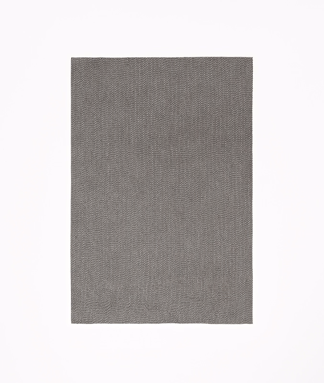 Close view of Zen Taupe’s fine grey-brown woven textile texture