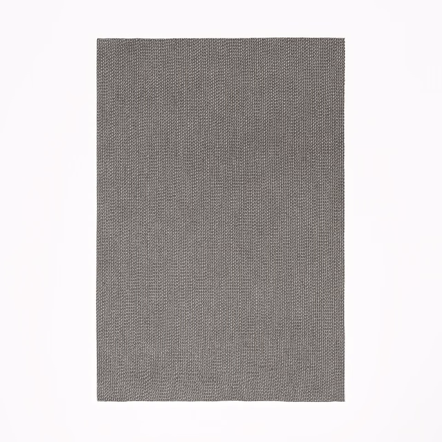 Close view of Zen Taupe’s fine grey-brown woven textile texture