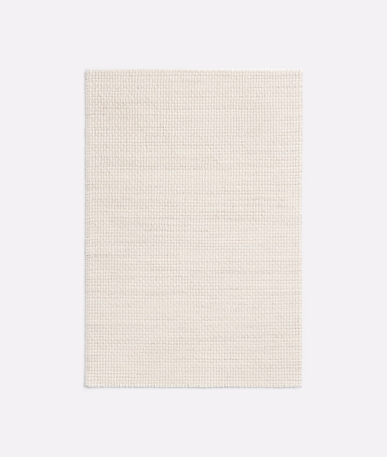 Warm ivory Zeus R fabric with a fine, tightly woven square-grid texture