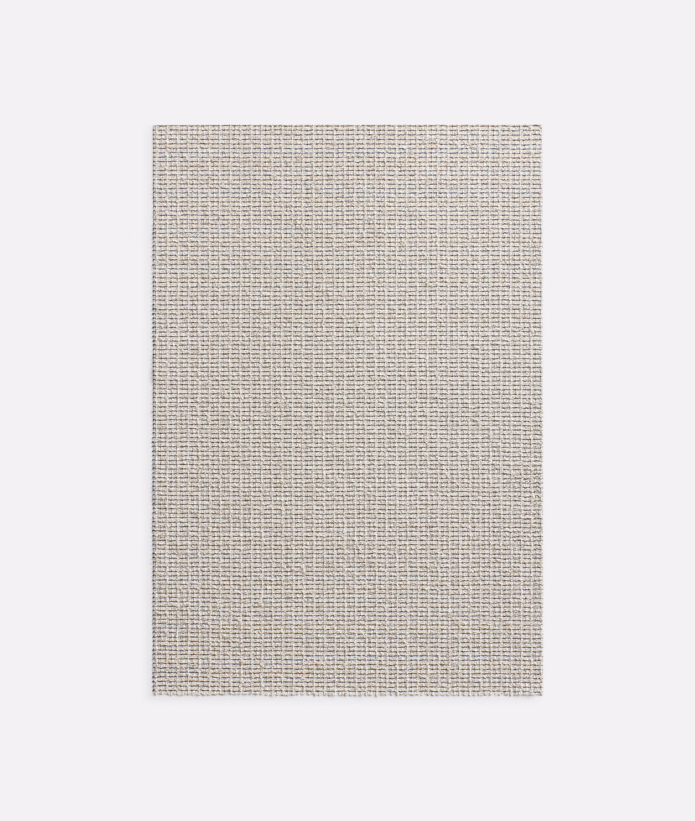 Pale greige Zibì Linen swatch showing a fine, tightly woven micro-check texture