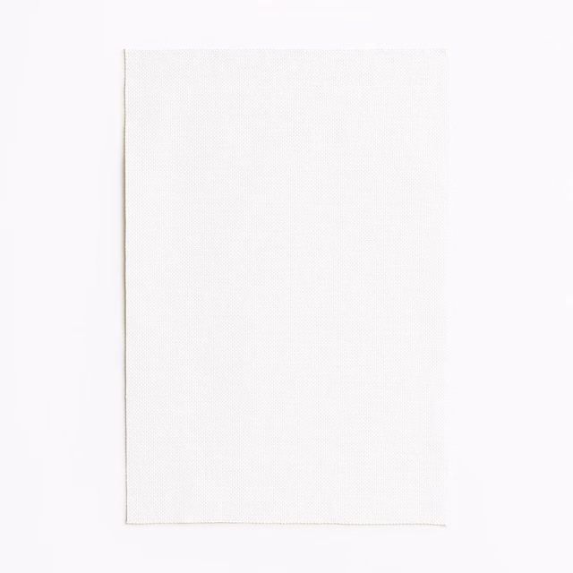 Soft ivory-white outdoor textile with a barely visible fine woven texture