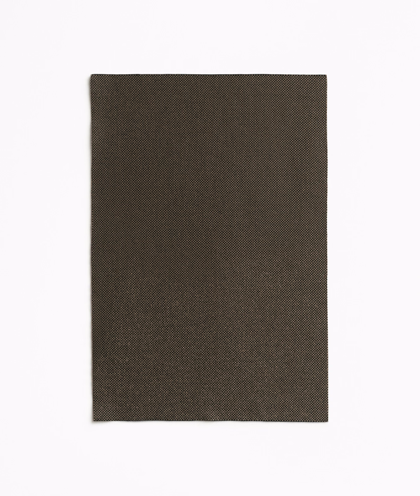 Deep ebony-brown outdoor textile with a fine, tightly woven micro-check texture