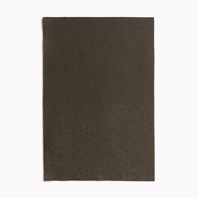 Deep ebony-brown outdoor textile with a fine, tightly woven micro-check texture