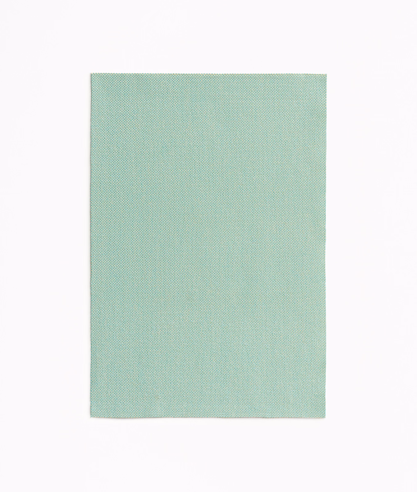 Pale jade green outdoor textile with a fine, lightly textured woven surface