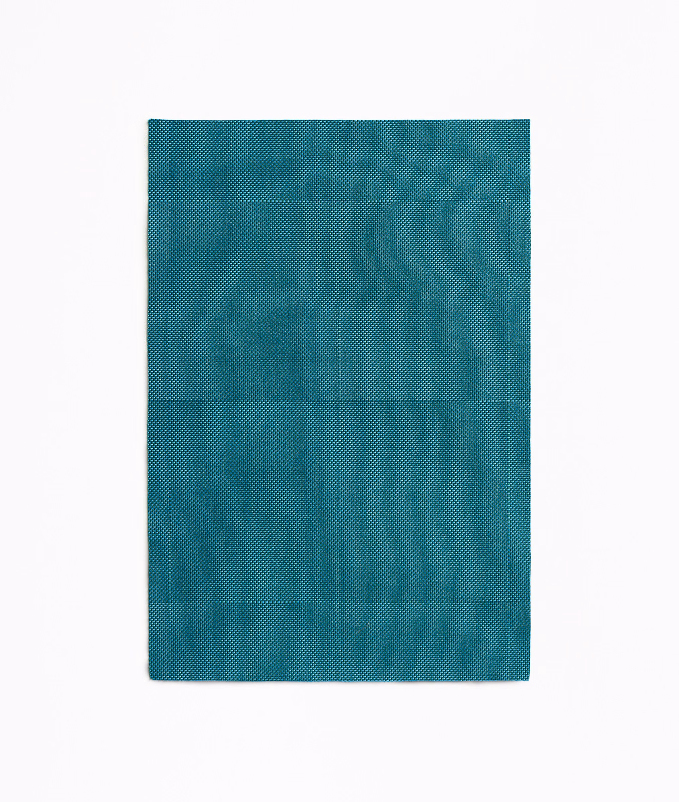 Deep blue-teal outdoor fabric with a fine, tight diagonal woven texture
