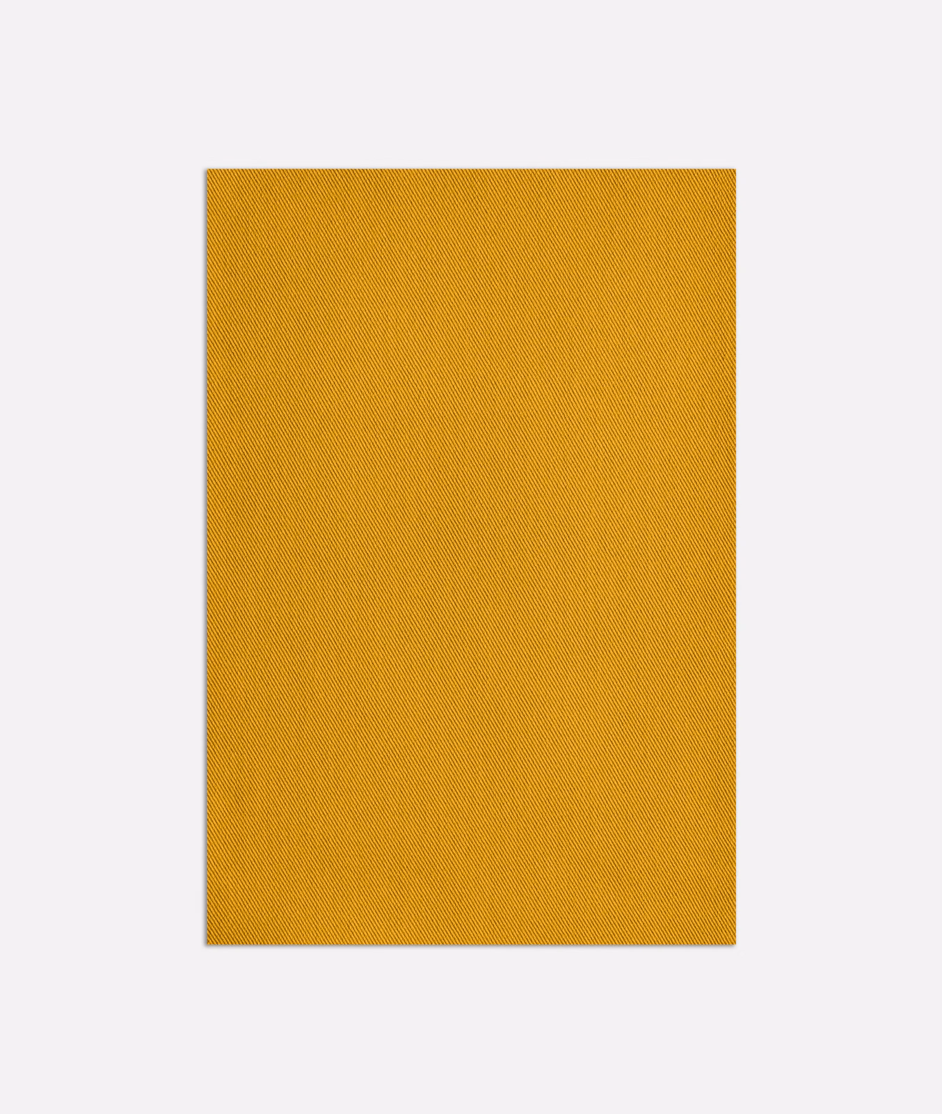 Warm mustard-yellow outdoor fabric with a fine, subtly diagonal woven texture