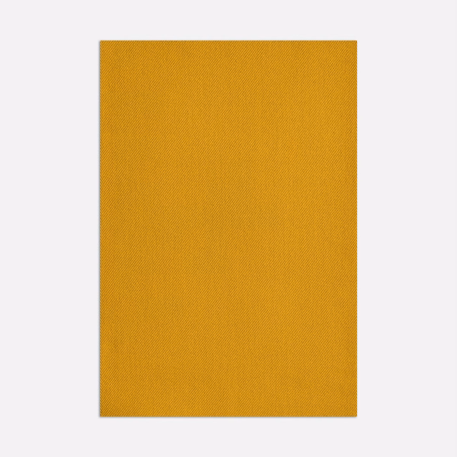 Warm mustard-yellow outdoor fabric with a fine, subtly diagonal woven texture