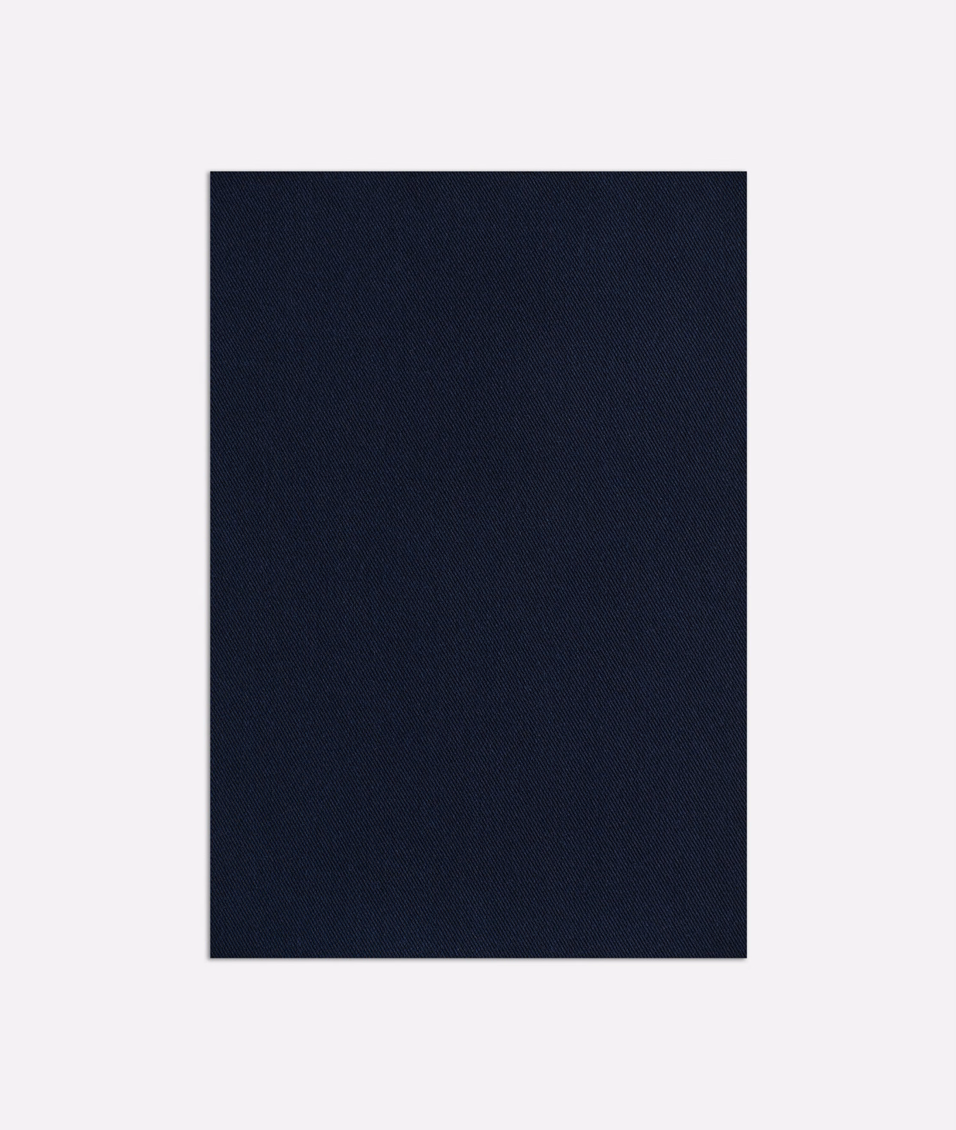 Deep ink navy outdoor fabric swatch with a fine, subtly textured woven surface