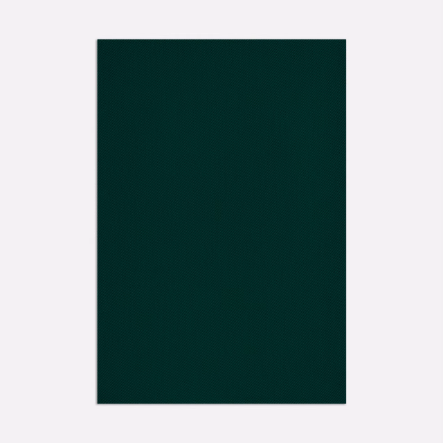 Deep forest green plain-textured Farniente Foresta Tropicale fabric swatch