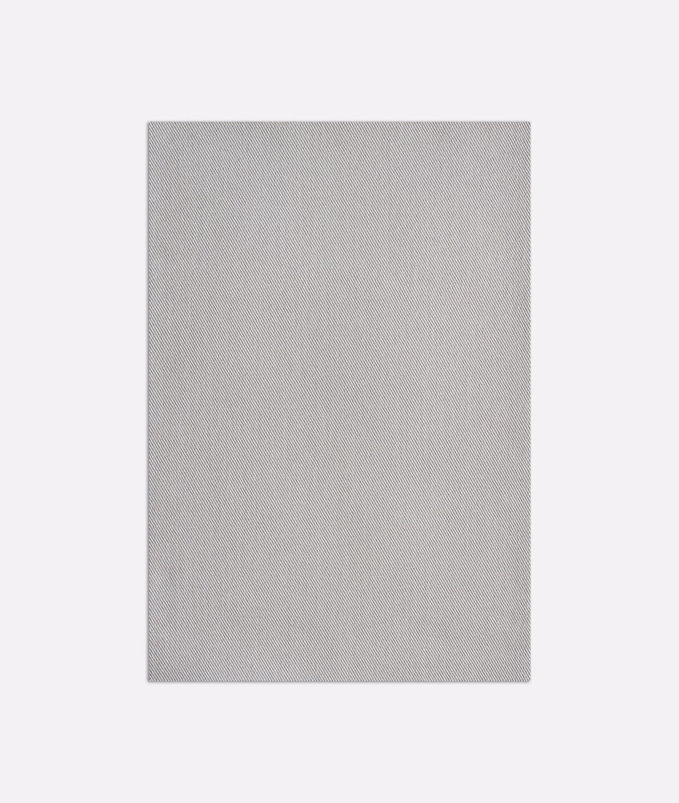 Pale pearl-grey outdoor fabric with a fine, subtly diagonal woven texture