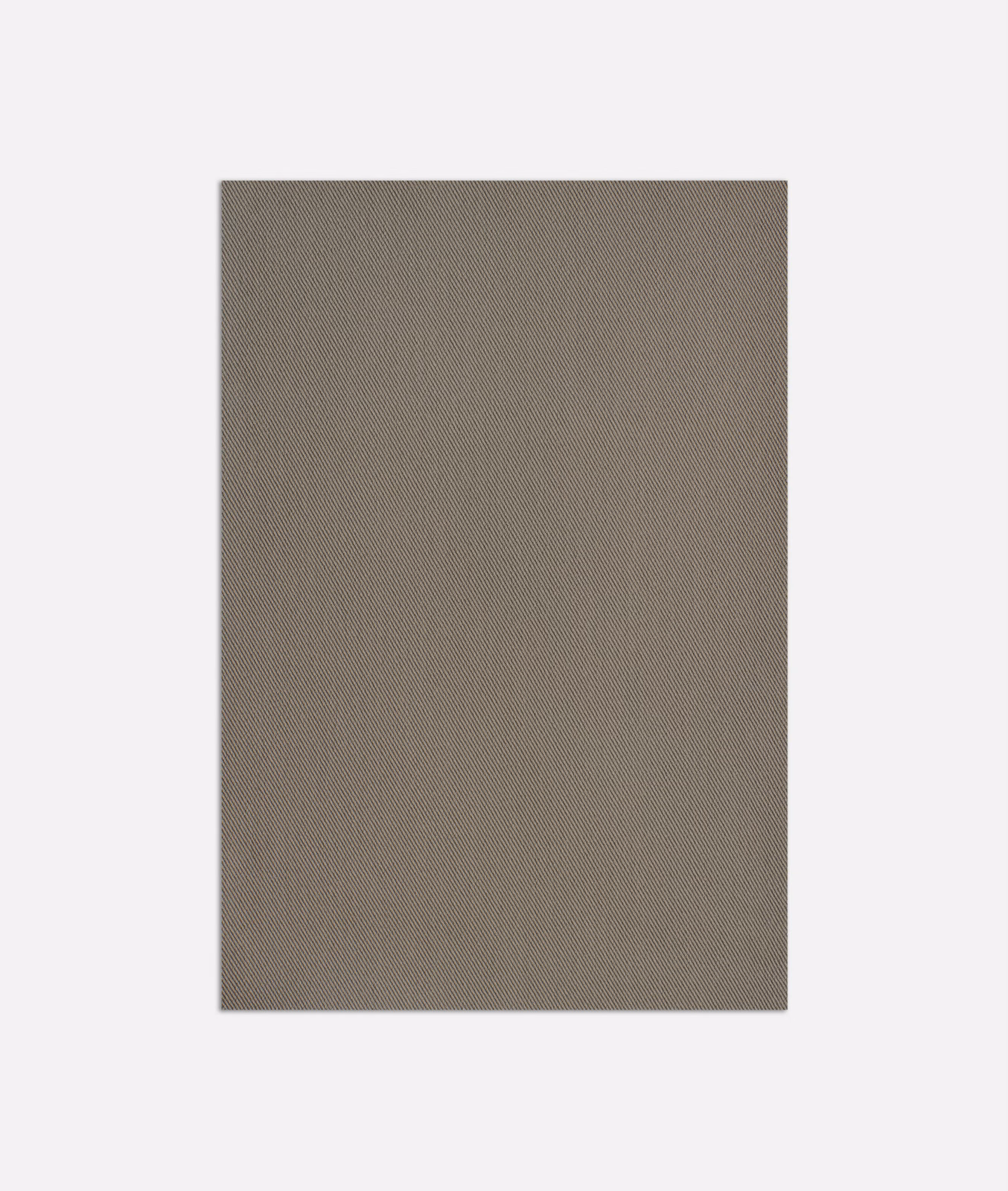 Close-up of taupe-grey Farniente fabric with a fine, tightly woven surface