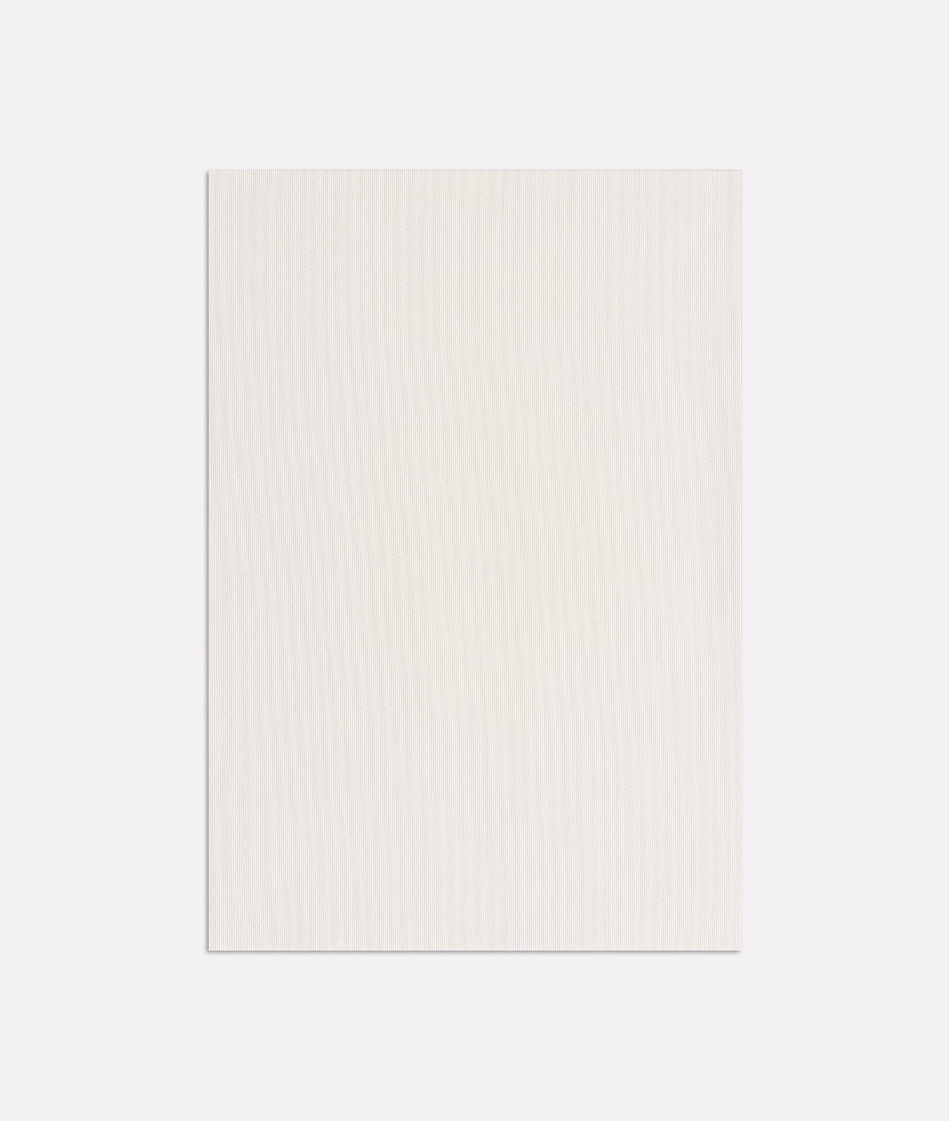 Soft ivory plain outdoor fabric swatch with a barely textured, warm white surface