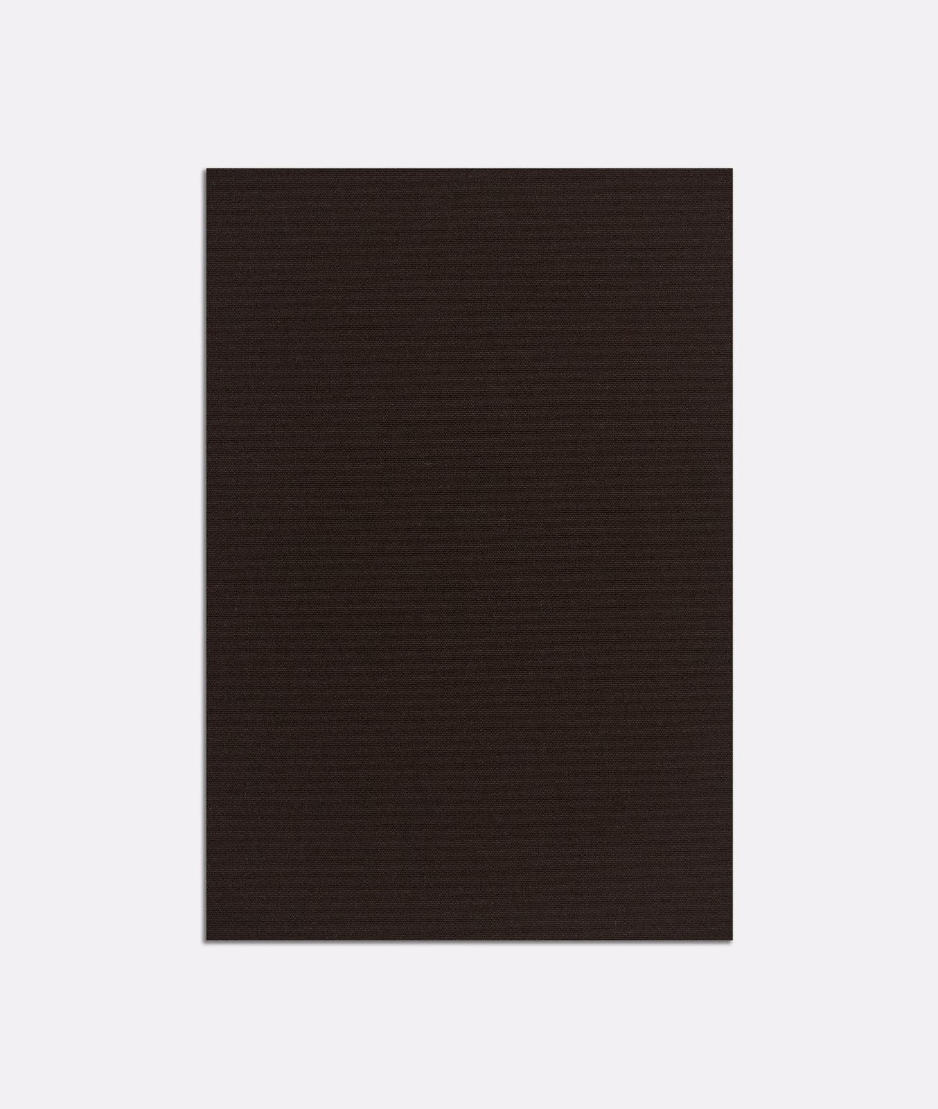 Near-black espresso brown plain fabric with a subtly textured surface
