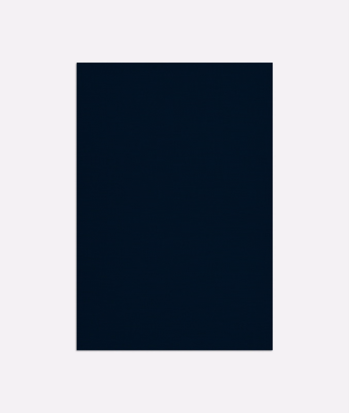 Deep ink navy plain outdoor fabric swatch with a subtly textured surface