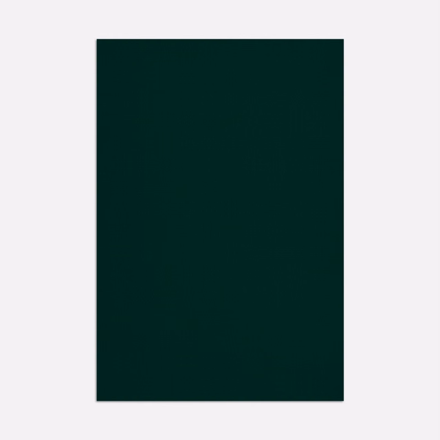 Deep forest-green solid outdoor fabric swatch with a smooth, even surface