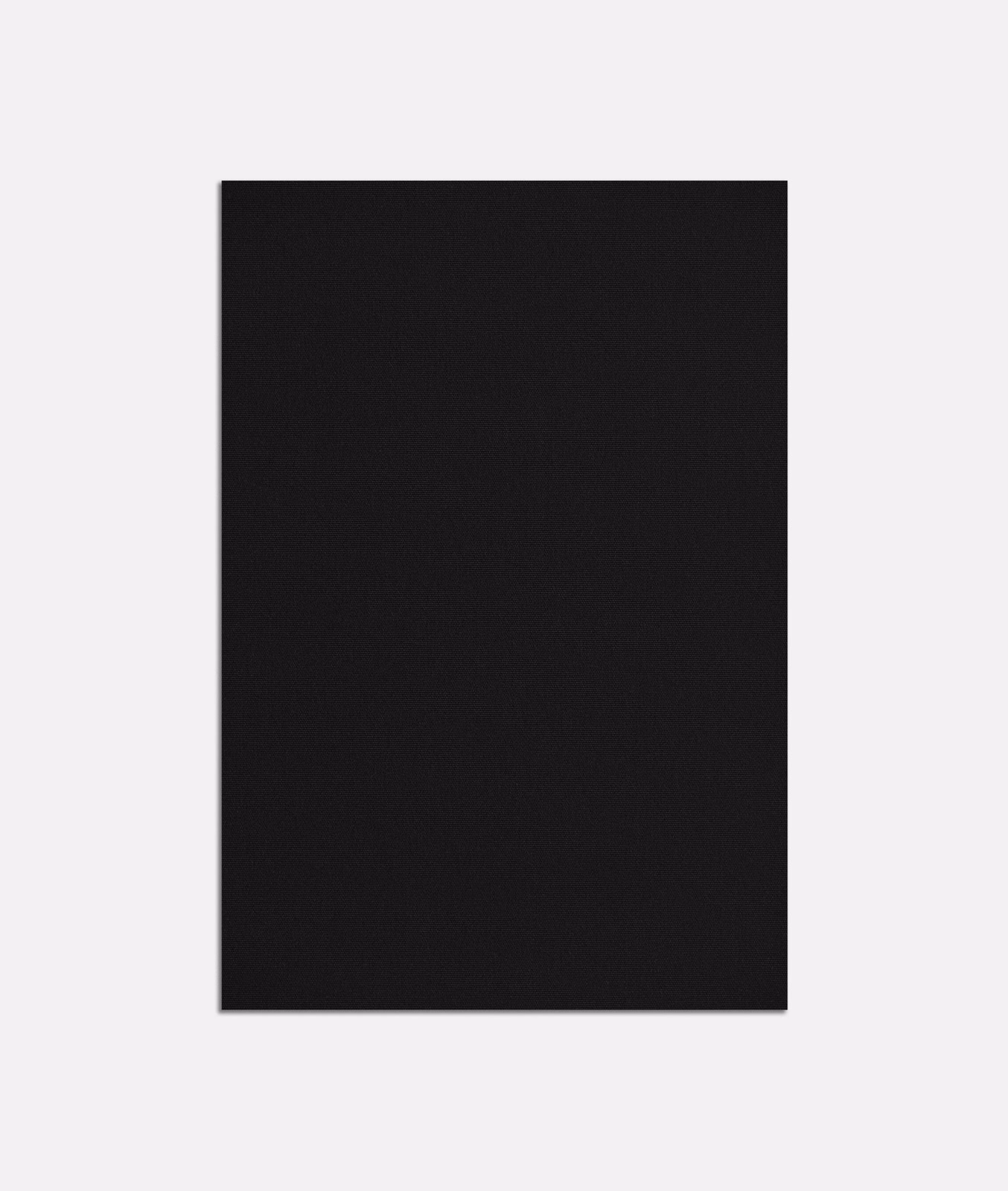 Near-black plain outdoor fabric with a subtly textured matte surface