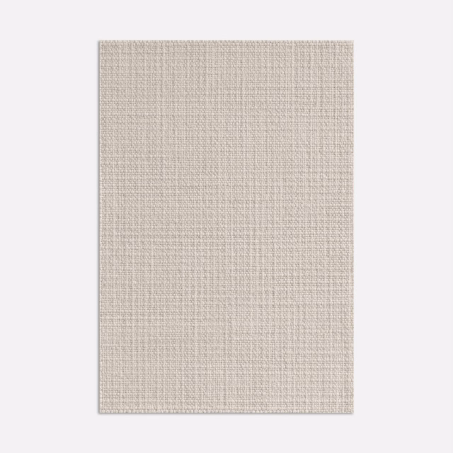 Pale putty taupe outdoor textile showing a fine, regular crosshatch weave