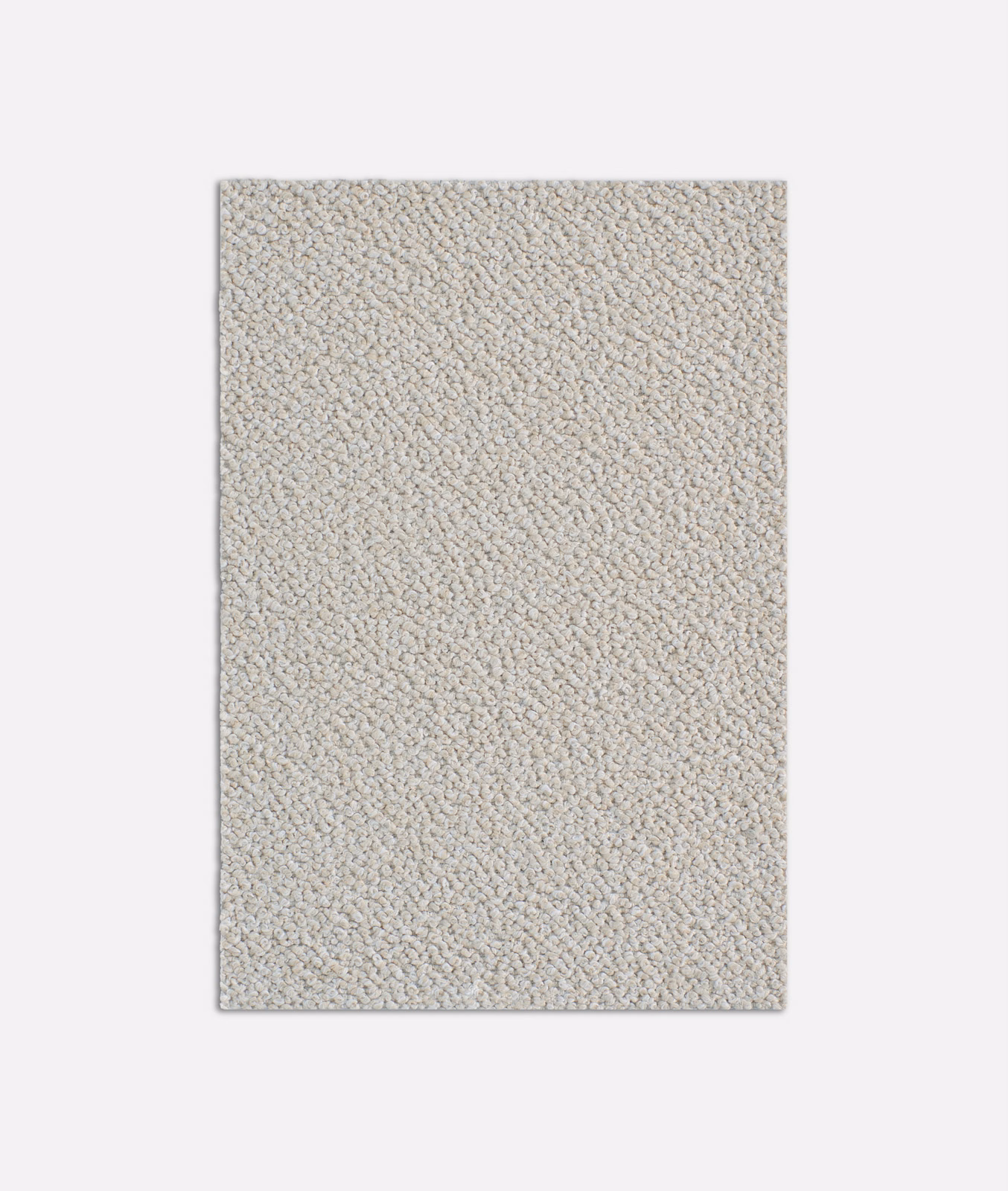 Pale smoke-grey outdoor fabric with a dense, softly pebbled loop weave