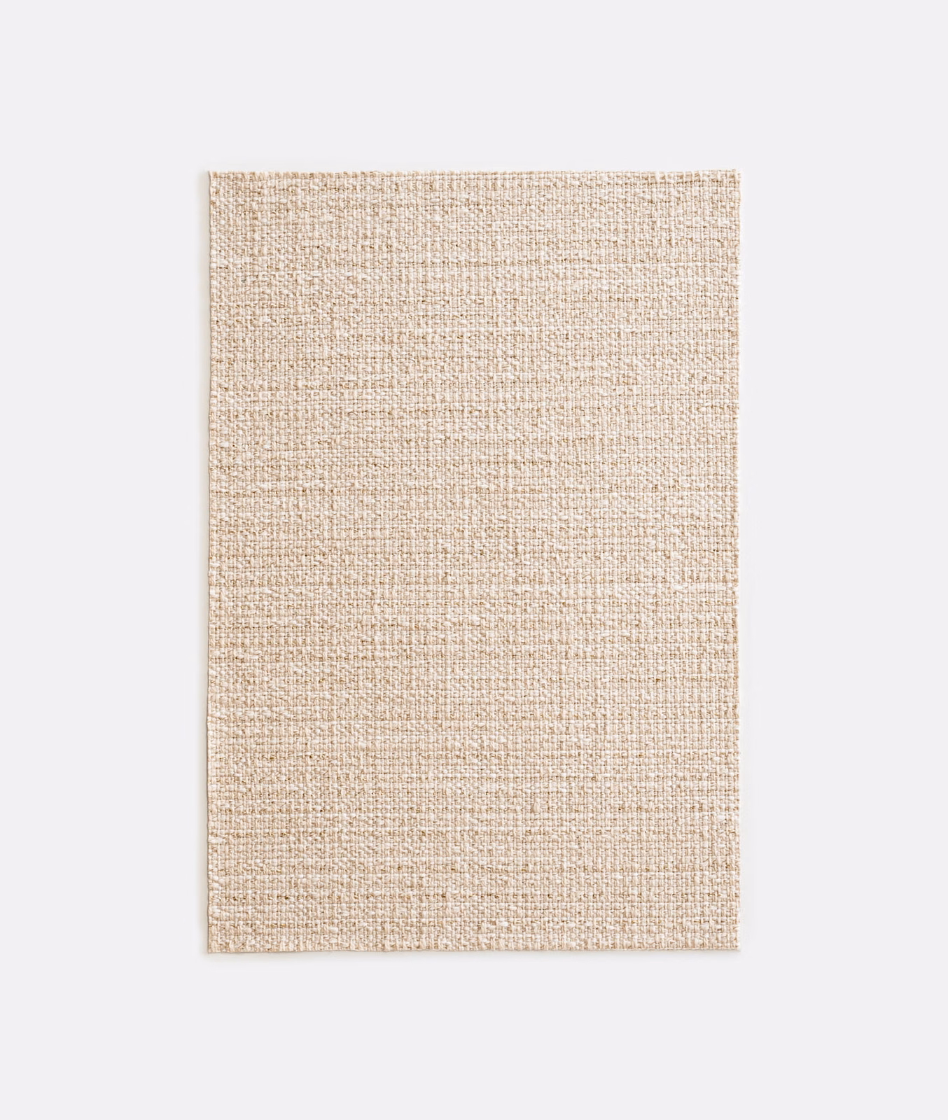Warm sandy beige outdoor textile with a fine tactile crosswoven surface