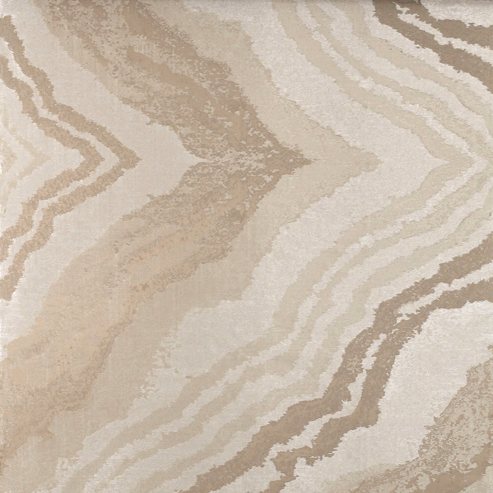 Alabastro Argento jacquard with ivory and taupe flowing mineral bands