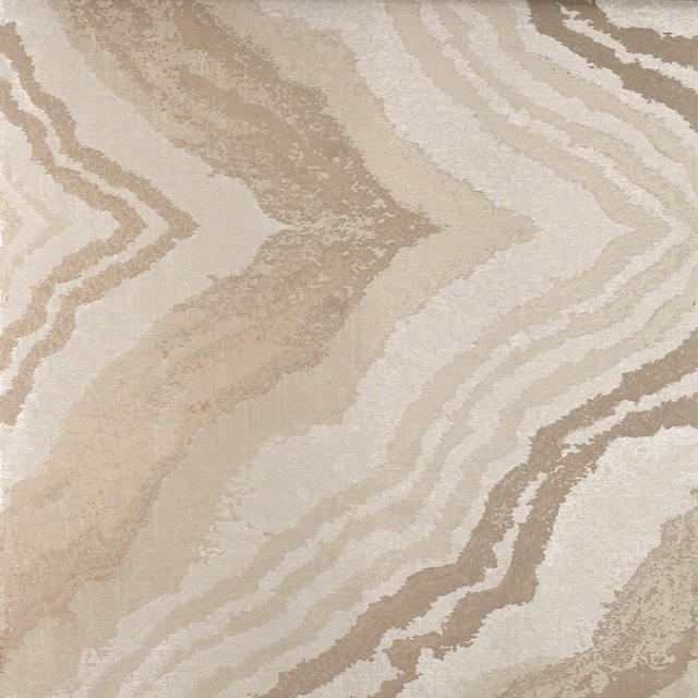 Alabastro Argento jacquard with ivory and taupe flowing mineral bands